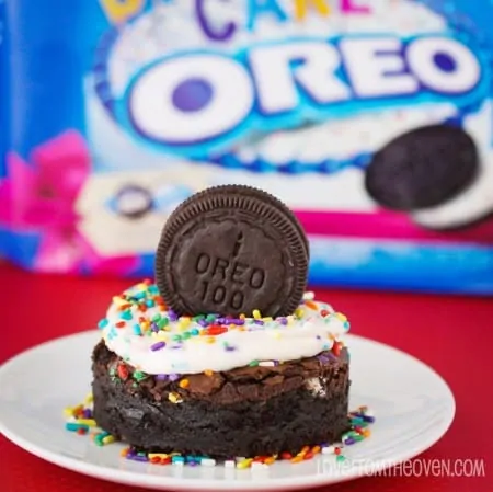 Birthday Oreo Brownies