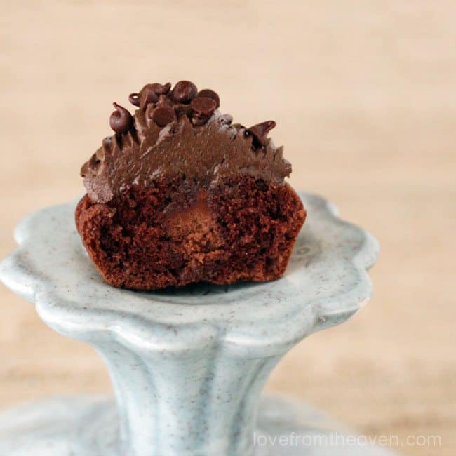 Triple Chocolate Cupackes Using The Babycakes Cupcake Maker • Love From