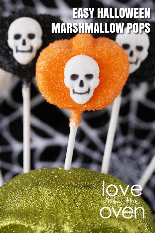 Easy Halloween Marshmallow Pops