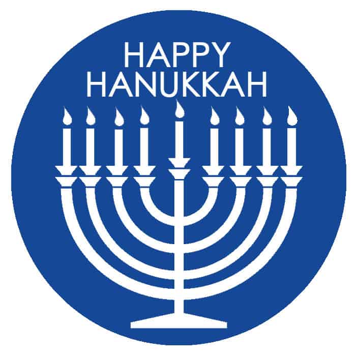Happy Hanukkah Tags Dark Blue Love From The Oven