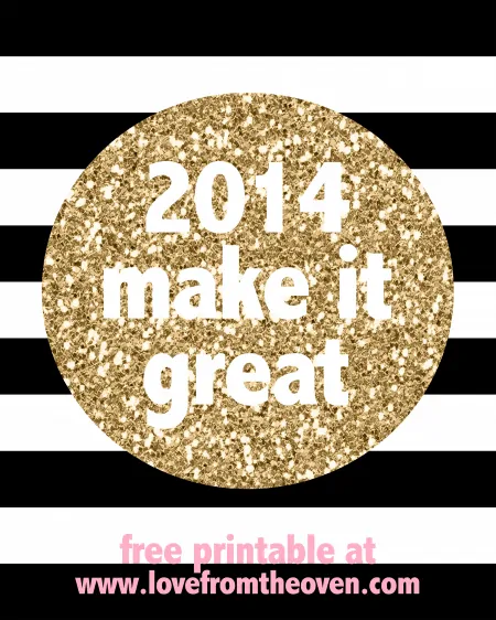 Free 2014 Make It Great 8x10 Printable 