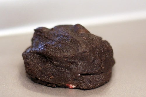 Peppermint Bark Stuffed Double Chocolate Candy Cane Cookies via Love From The Oven on @KatrinasKitchen