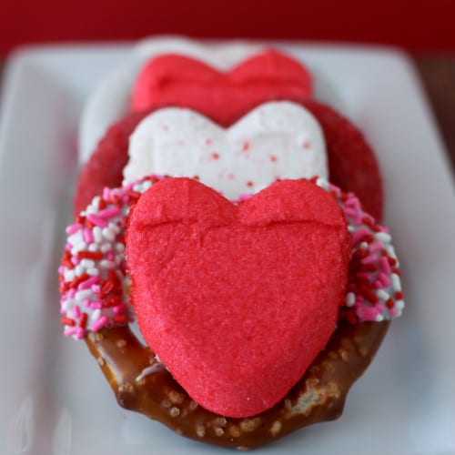 Valentine's Peeps Pretzels Love From The Oven