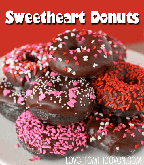Valentine's Day Baked Chocolate Donuts • Love From The Oven