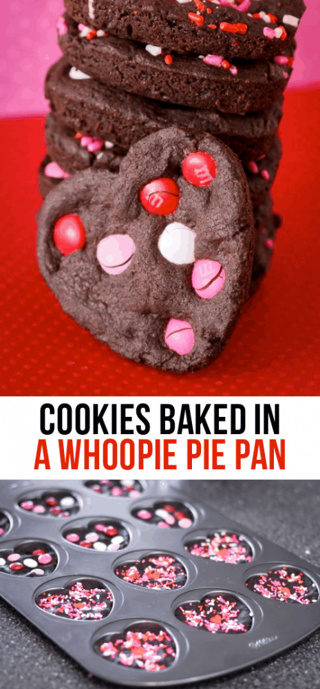 Cookies baked in a whoopie pie pan.  Such a great way to get more use out of those pans!