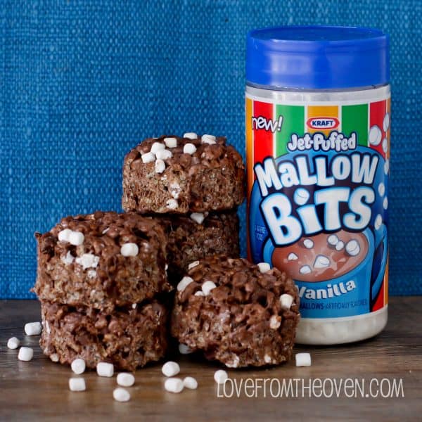 Triple Chocolate Rice Krispies Treats With Jet Puffed Mallow Bits