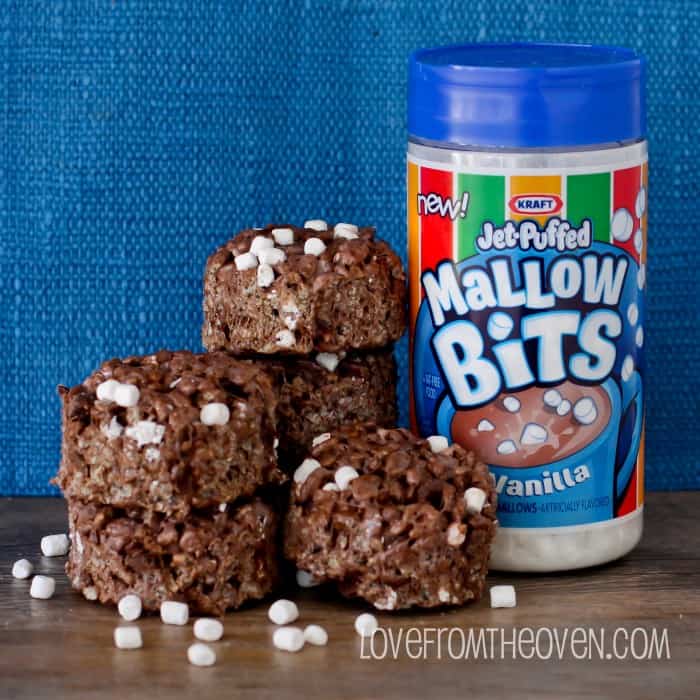 Triple Chocolate Rice Krispies Treats With Jet Puffed Mallow Bits