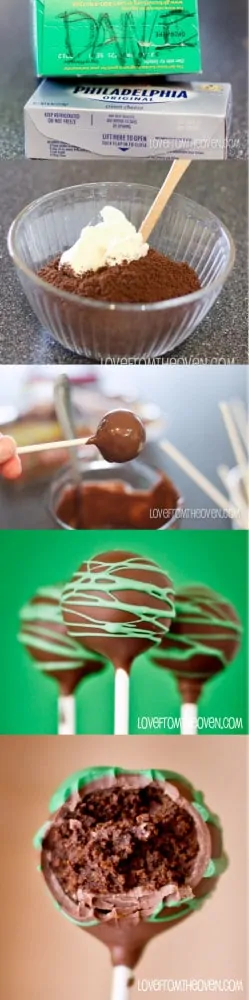 Thin Mint Girl Scout Cookie Pops