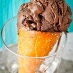 Chocolate Ice Cream Recipe On Pretzel Cone
