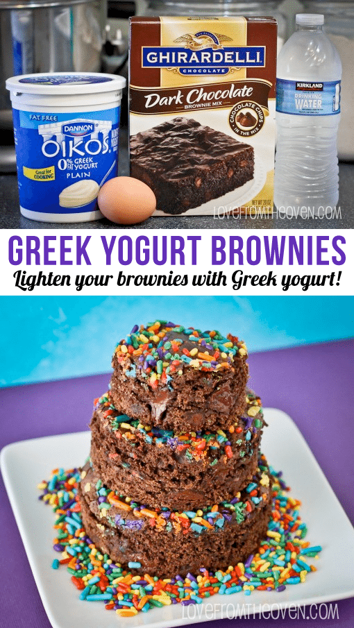 Lighten up your brownies with Greek yogurt.