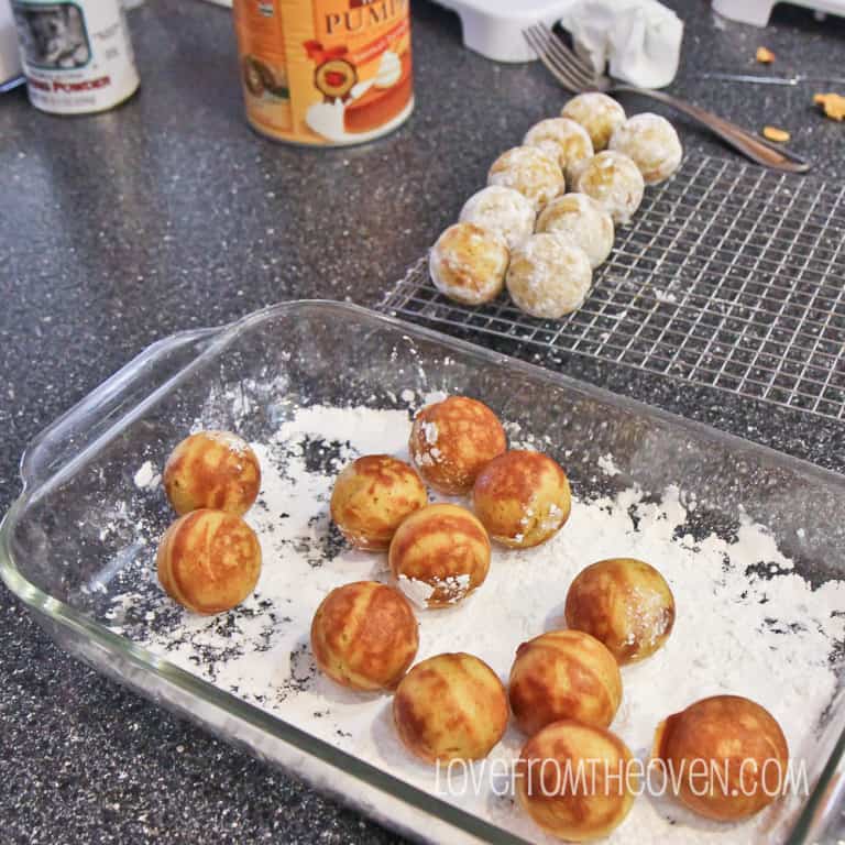 Pumpkin Ebelskivers from 175 Best Babycakes Cake Pops Recipe • Love