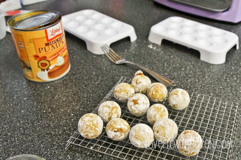 Pumpkin Ebelskivers from 175 Best Babycakes Cake Pops