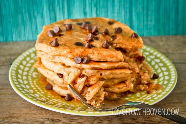 Chocolate Chip Oatmeal Cookie Pancakes