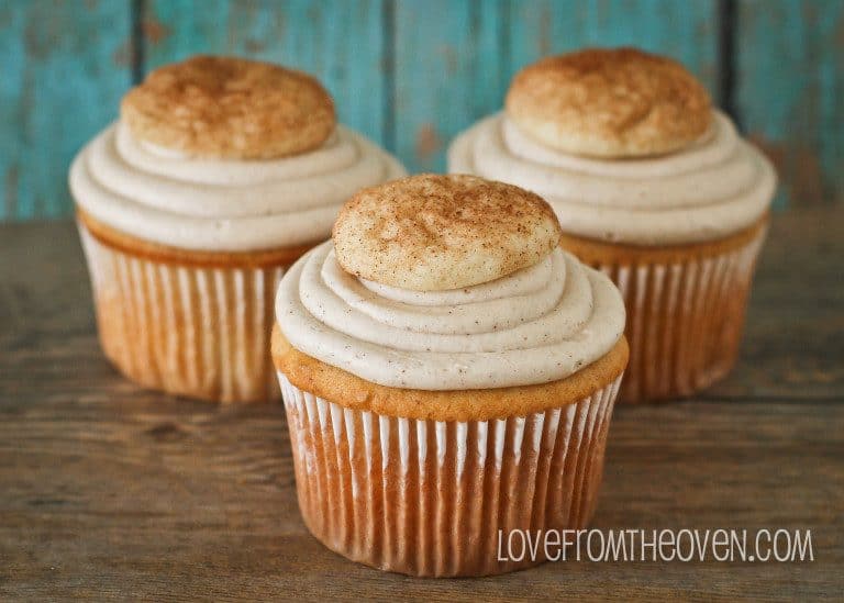 Snickerdoodle Cookie Cupcakes