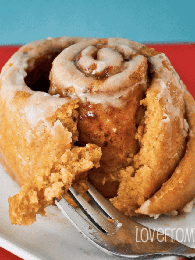 Pumpkin Cinnamon Rolls With Vanilla Maple Glaze Story