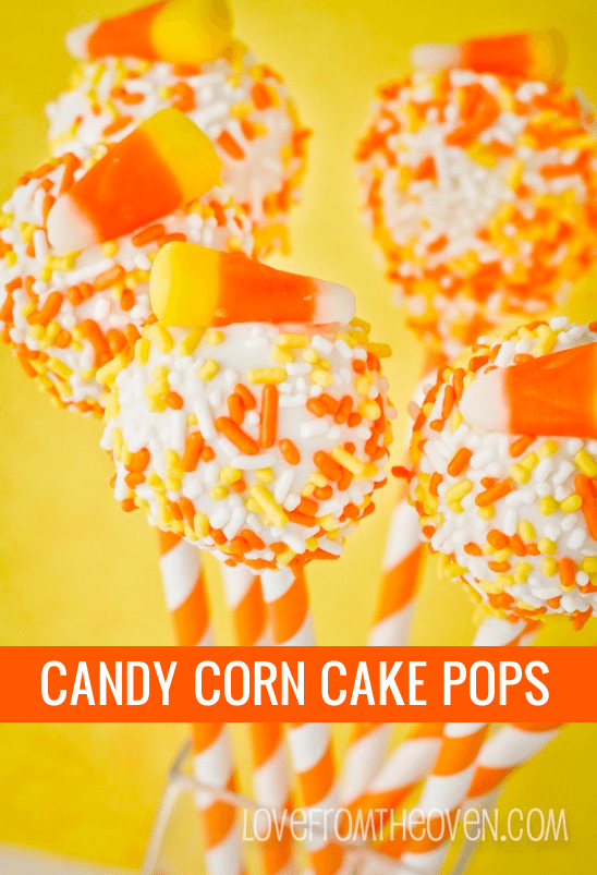 Candy Corn Cake Pops