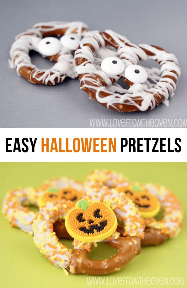Easy Halloween Pretzels