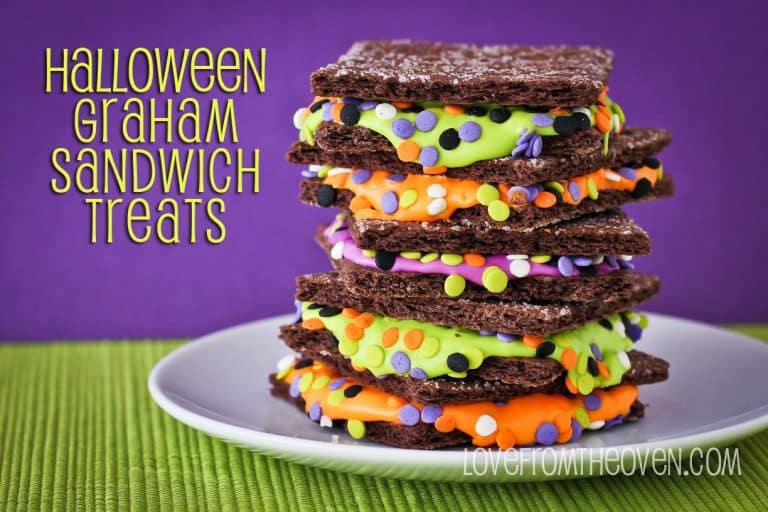 Halloween Graham Sandwiches