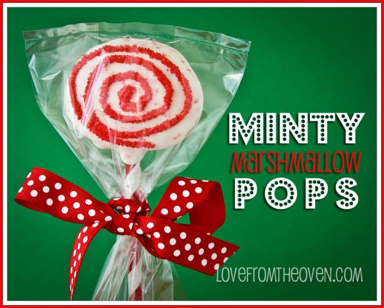 Minty Marshmallow Pops