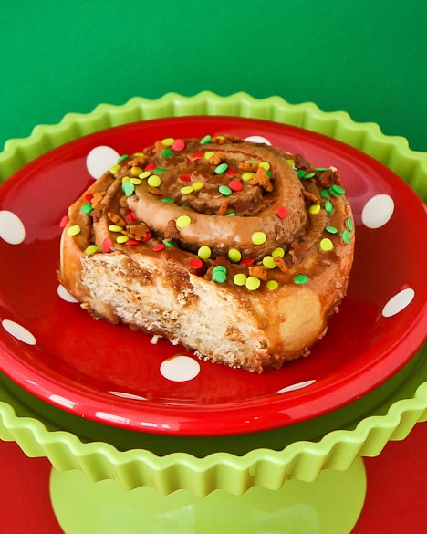 A gingerbread cinnamon roll.