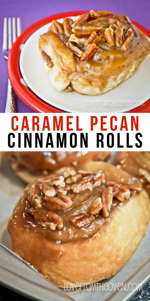 Caramel Pecan CInnamon Rolls. These are ridiculously good!