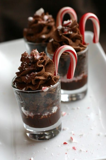 Chocolate Candy Cane Shooters