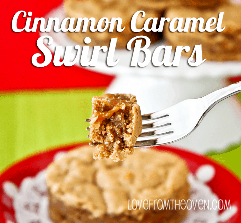 Cinnamon Caramel Swirl Bars