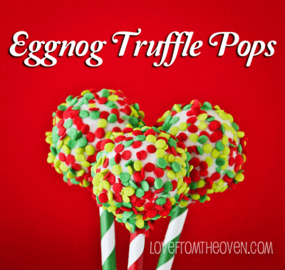 Maskipops Eggnog Truffles