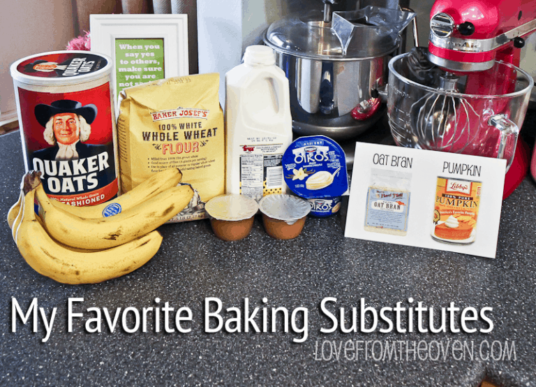 Baking Substitutions Replacing All Purpose Flour In Recipes • Love