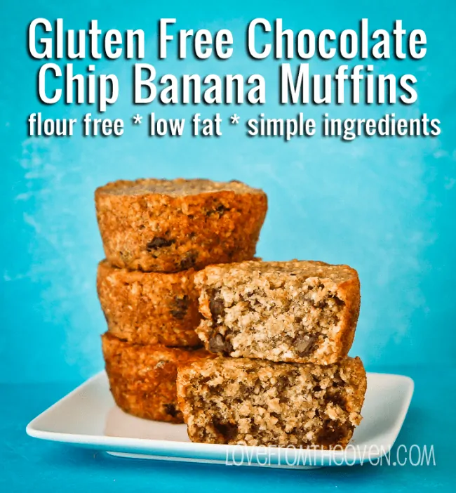 Gluten Free Chocolate Chip Banana Muffin Recipe by Love From The Oven