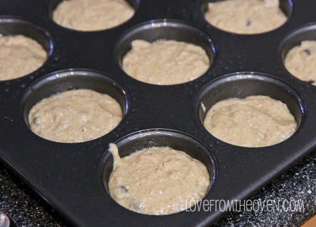 Oatmeal Banana Muffins by Love From The Oven