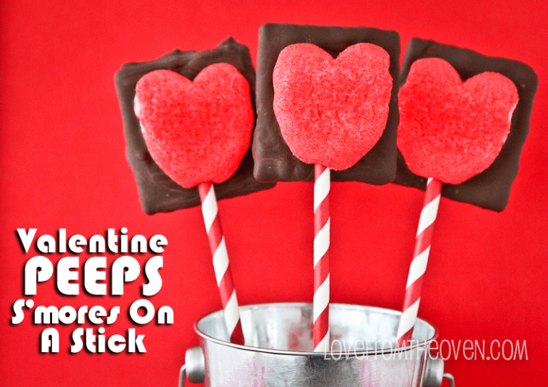 Valentine PEEPS S’mores On A Stick