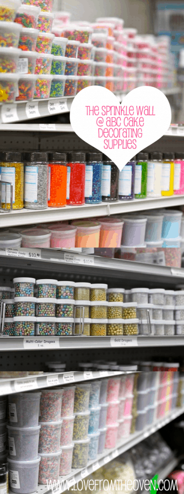 Wall Of Sprinkles at Love From The Oven