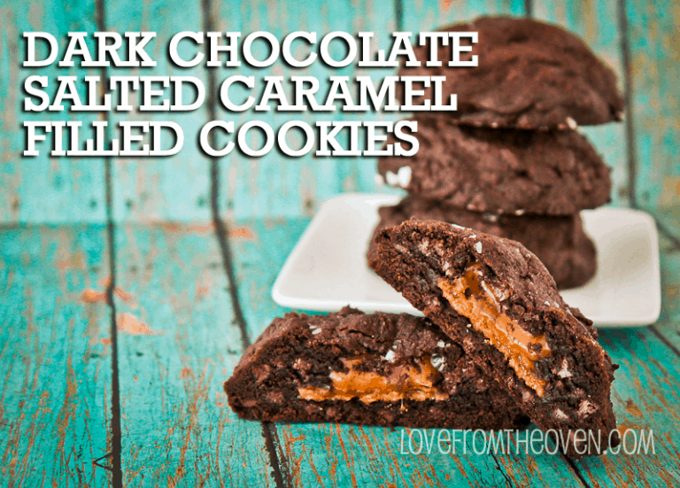 Dark Chocolate Salted Caramel Cookies