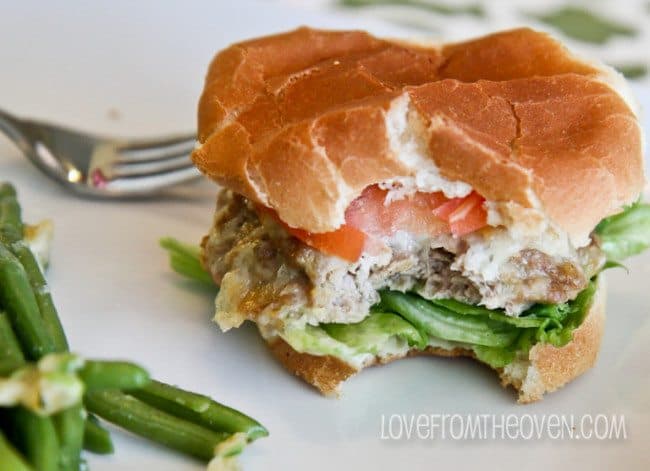 Kraft Fresh Take Garlic Bread Turkey Burgers Love From The Oven