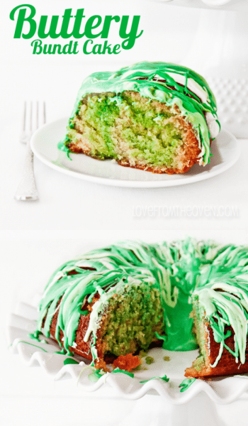 Buttery Bundt Cake For St. Patrick's Day • Love From The Oven