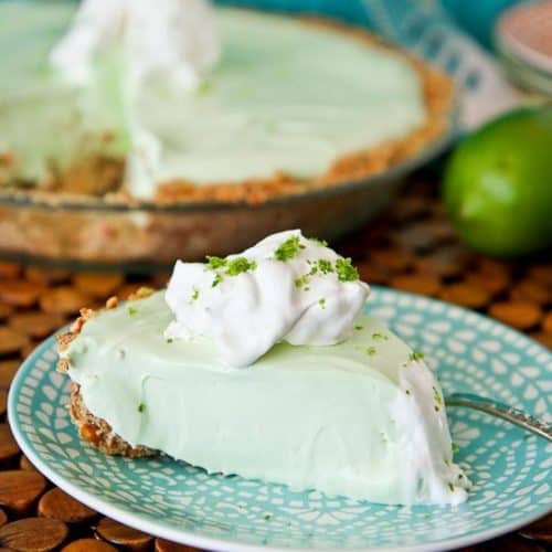 Key Lime Margarita Pie With A Pretzel Crust • Love From The Oven