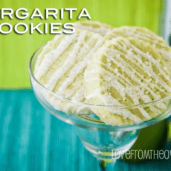 Margarita cookies in a margarita glass