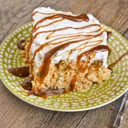 A dulce de leches cake.