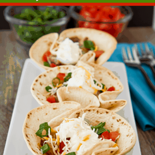 Mini Taco Bowls That You Can Make In Minutes • Love From The Oven