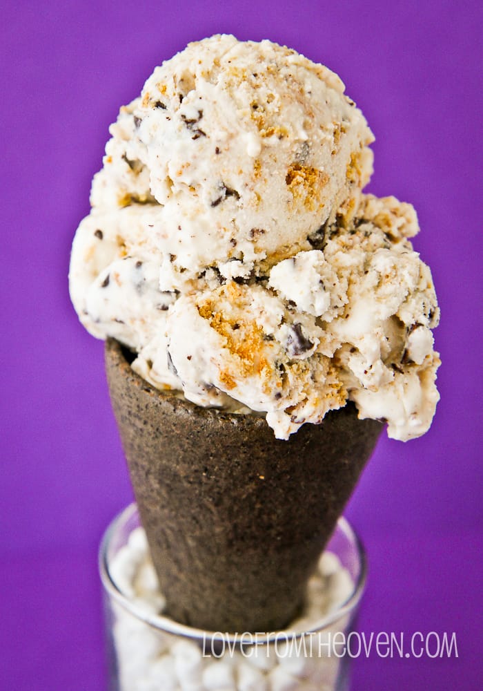 S'mores Ice Cream • Love From The Oven