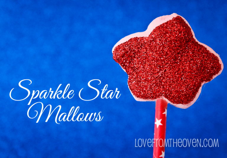 Sparkle Star Marshmallow Pops • Love From The Oven