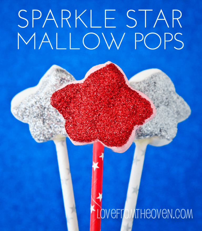 Sparkle Star Marshmallow Pops • Love From The Oven