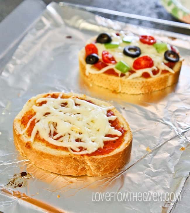 French bread pizzas