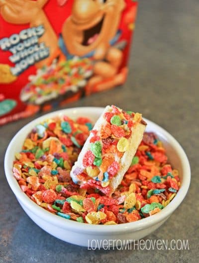 Fruity Pebbles Ice Cream Sandwiches • Love From The Oven