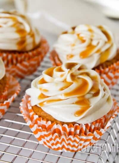 Caramel Pumpkin Cupcakes