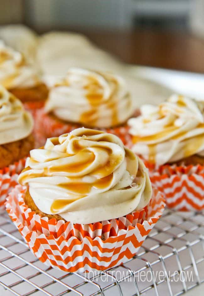 Caramel Pumpkin Cupcakes