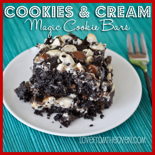 Cookies And Cream Magic Cookie Bars