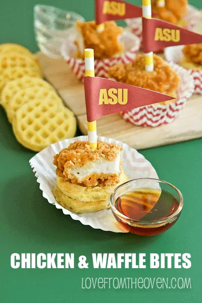 Game Day Chicken And Waffle Appetizers