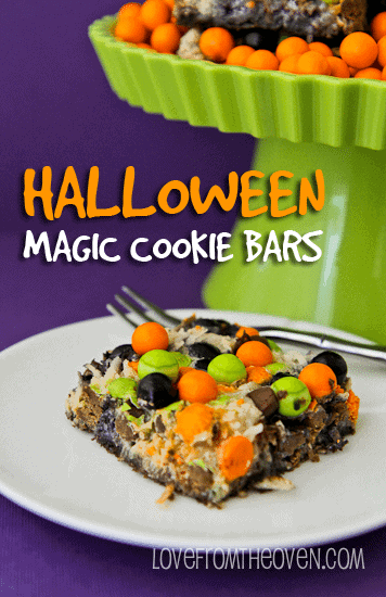 Halloween Magic Cookie Bars